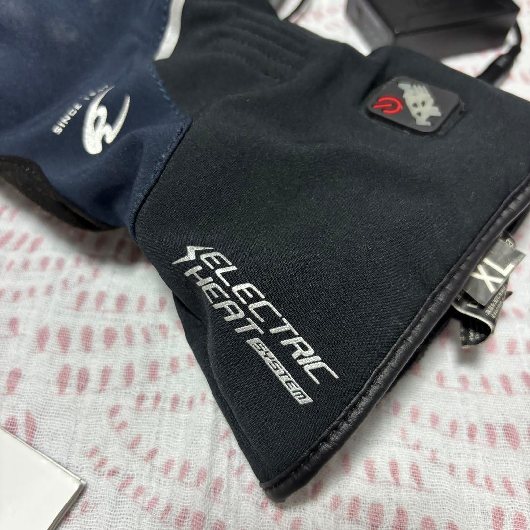 【美品】コミネ EK-217 電熱グローブ XLサイズ★バッテリー・充電器セット