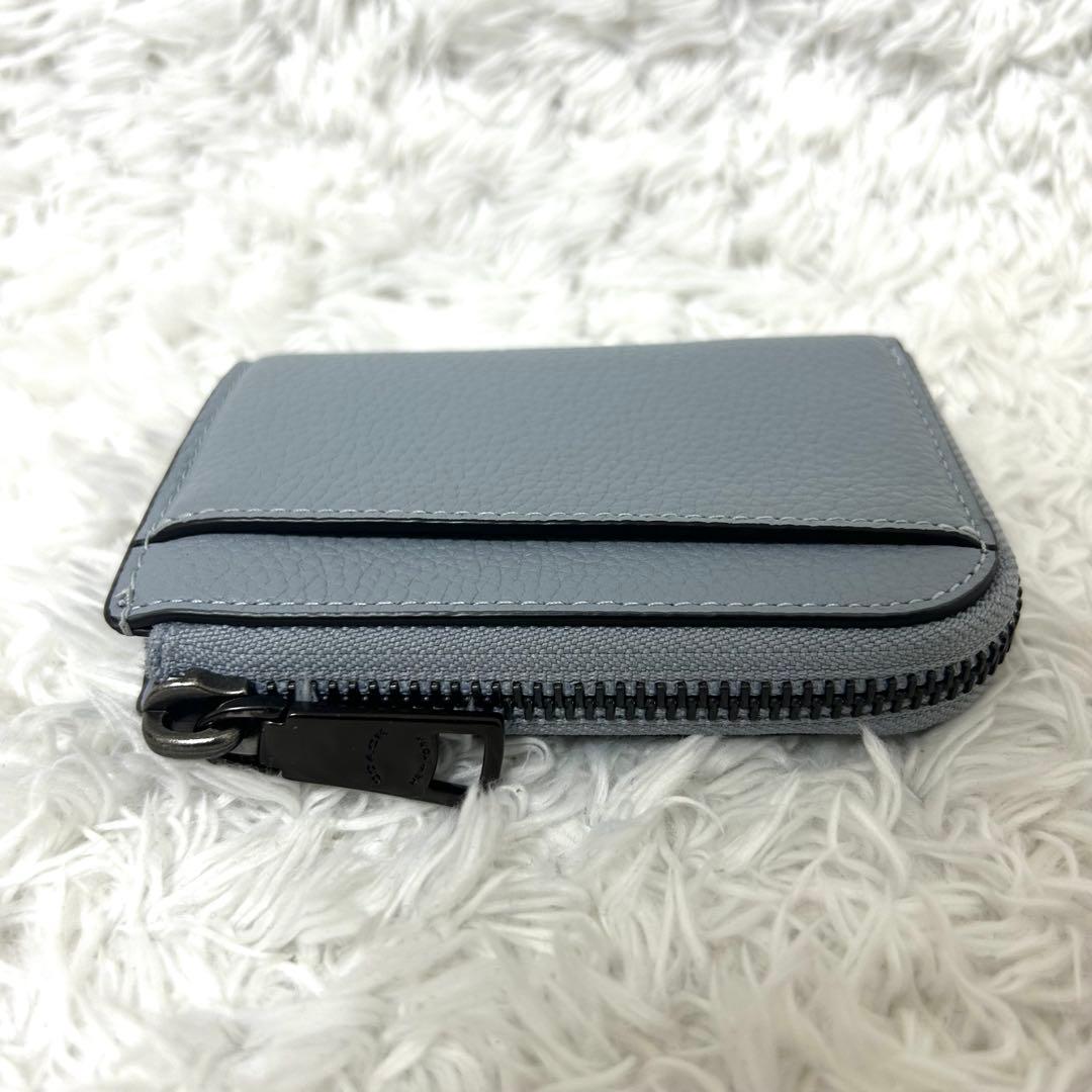 未使用✨レアカラー　COACH コーチ　キーケース　ケース　ブルーグレー
