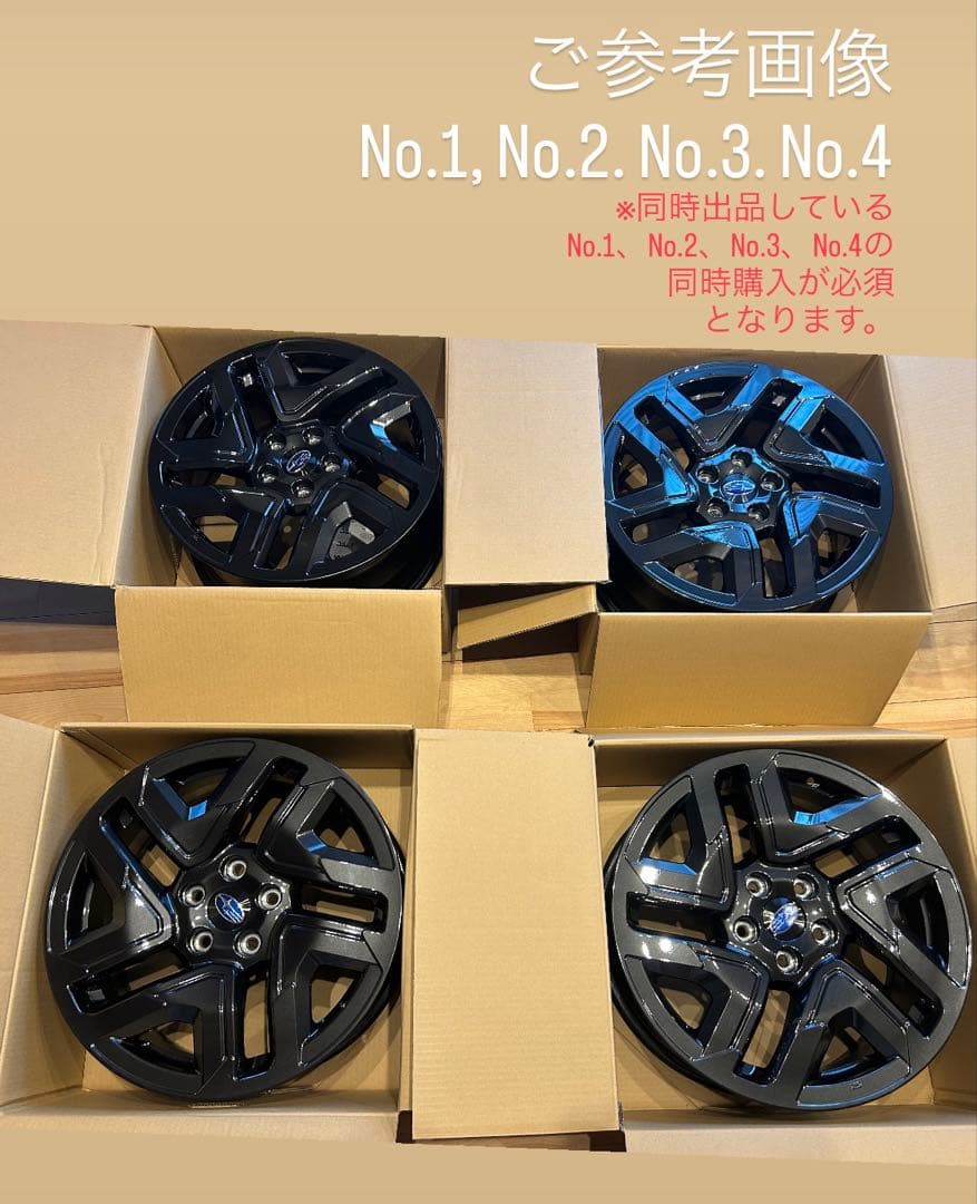 【SL型フォレスター新車外し】ダークメタリック塗装18インチ純正ホイールNo.4