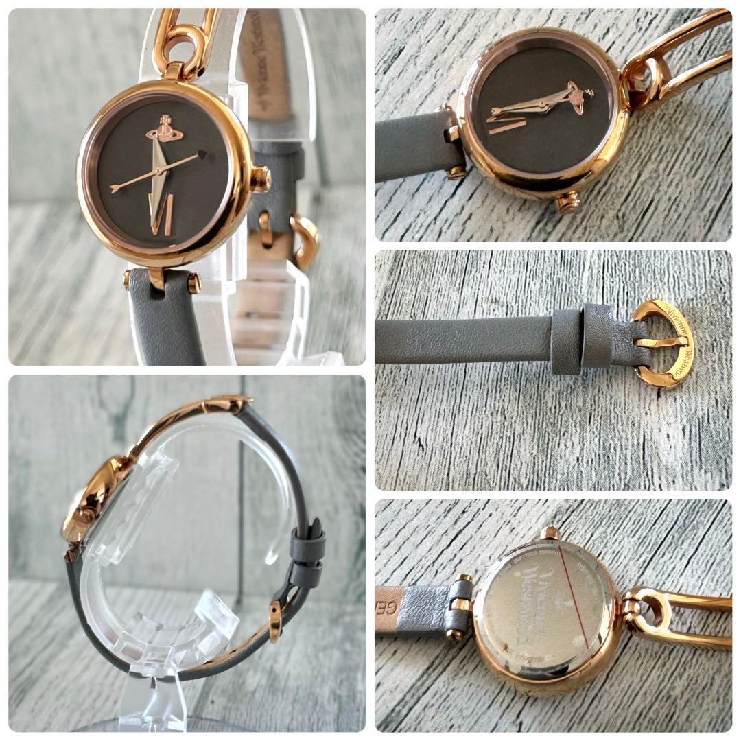 【電池交換済】 vivienne ヴィヴィアン 腕時計 ピンクゴールド