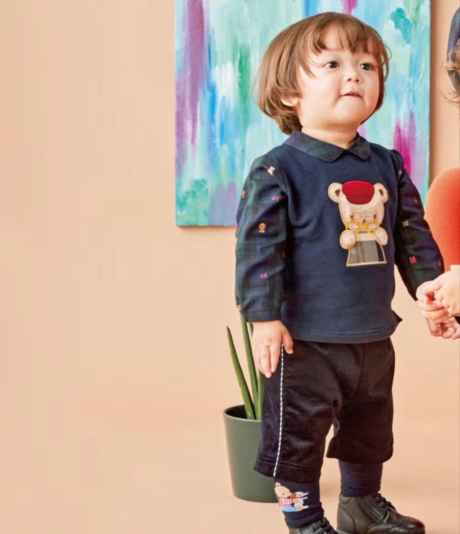 ファミリア　100 長袖シャツ　秋　ファミリアショー　2024 カットソー