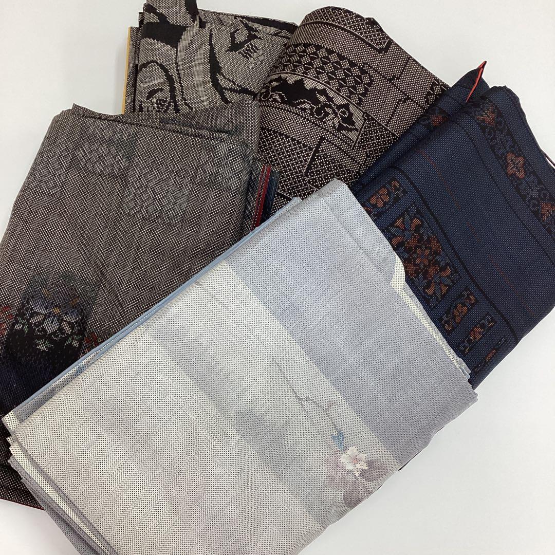 着物まとめ売り、袷、大島紬、リメイク素材、正絹P187