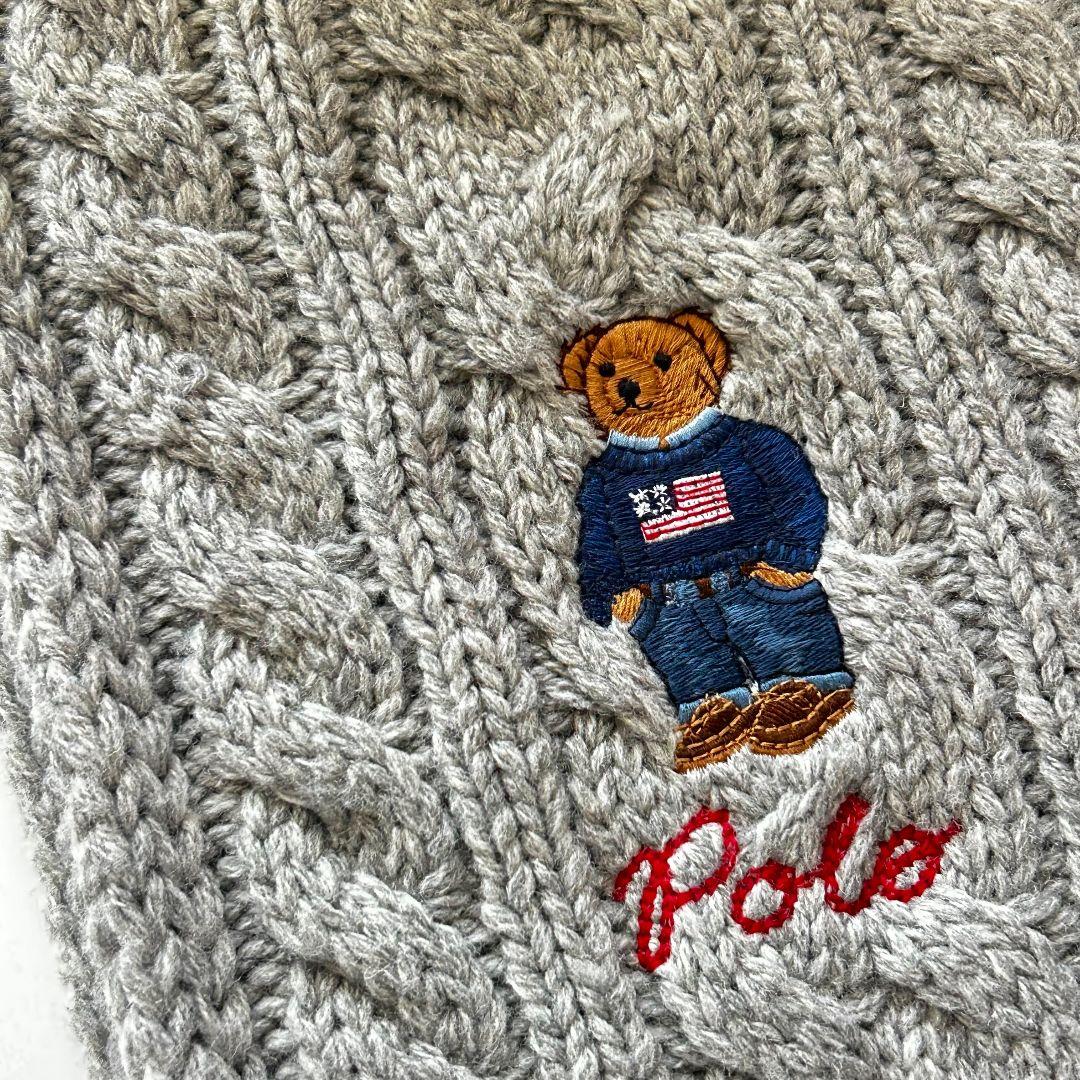 Ralph Lauren 未使用 美品 POLOベアケーブルニットマフラー