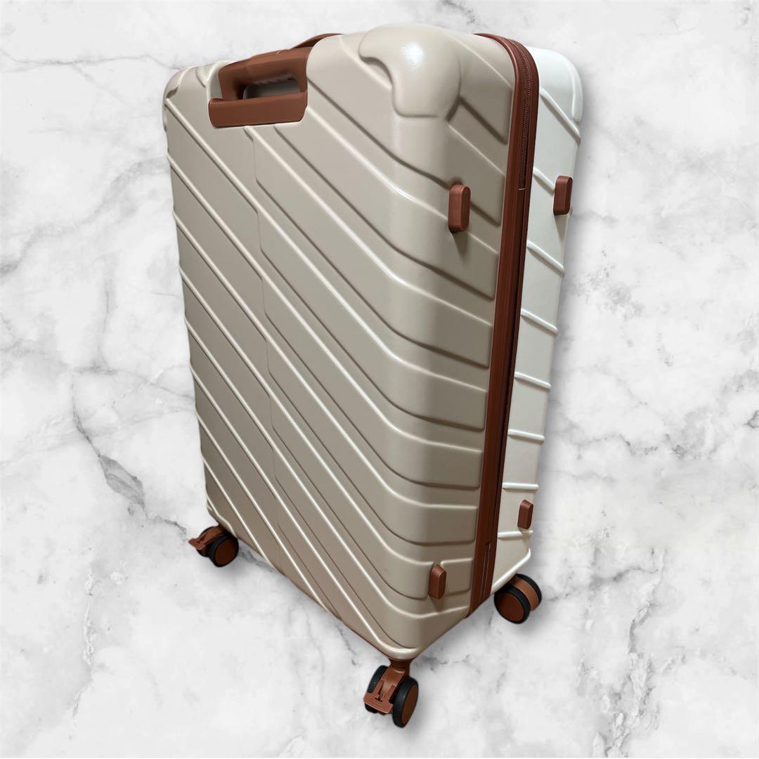 スーツケース キャリーケース 機内持ち込み TSAロック 超軽量 ラテカラー L