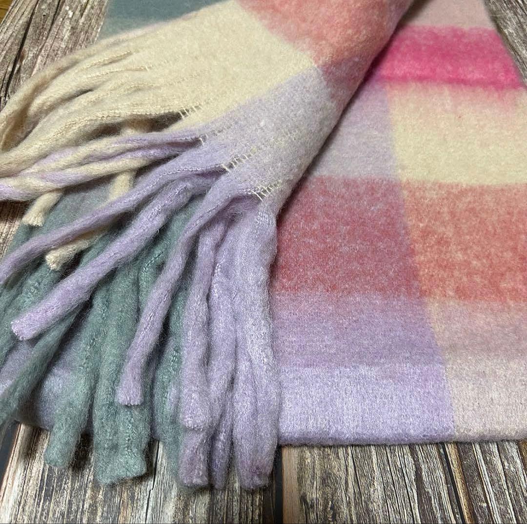 新品未使用Acne Studios モヘアチェックスカーフ