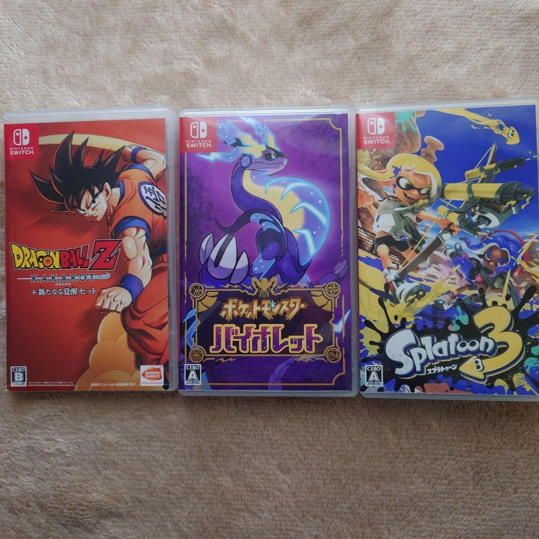 ドラゴンボールZ・ポケモンバイオレット・スプラトゥーン3セット