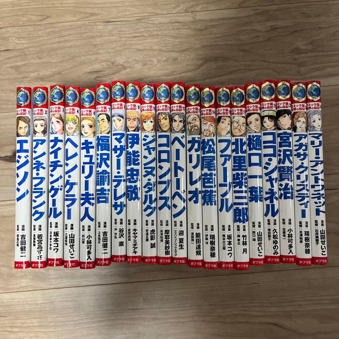 コミック版　世界の伝記　ポプラ社　２0冊セット