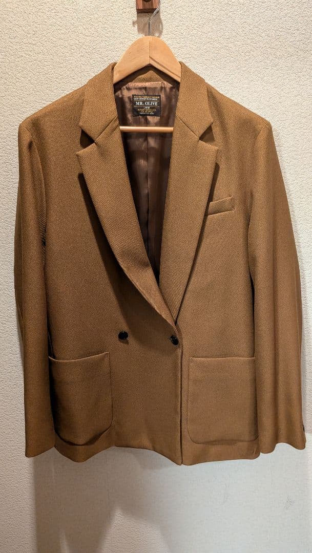 MR.OLIVE ダブルテーラードジャケット　ブラウン