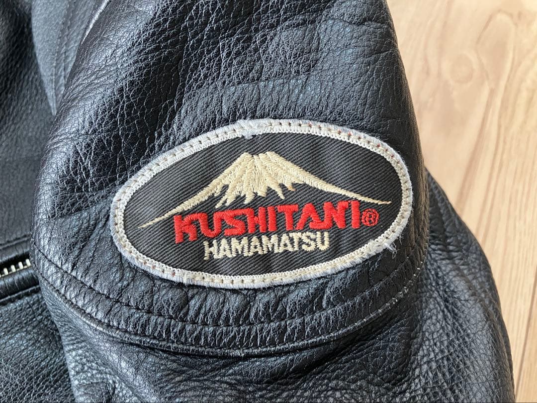 クシタニ　レザーシングルジャケット