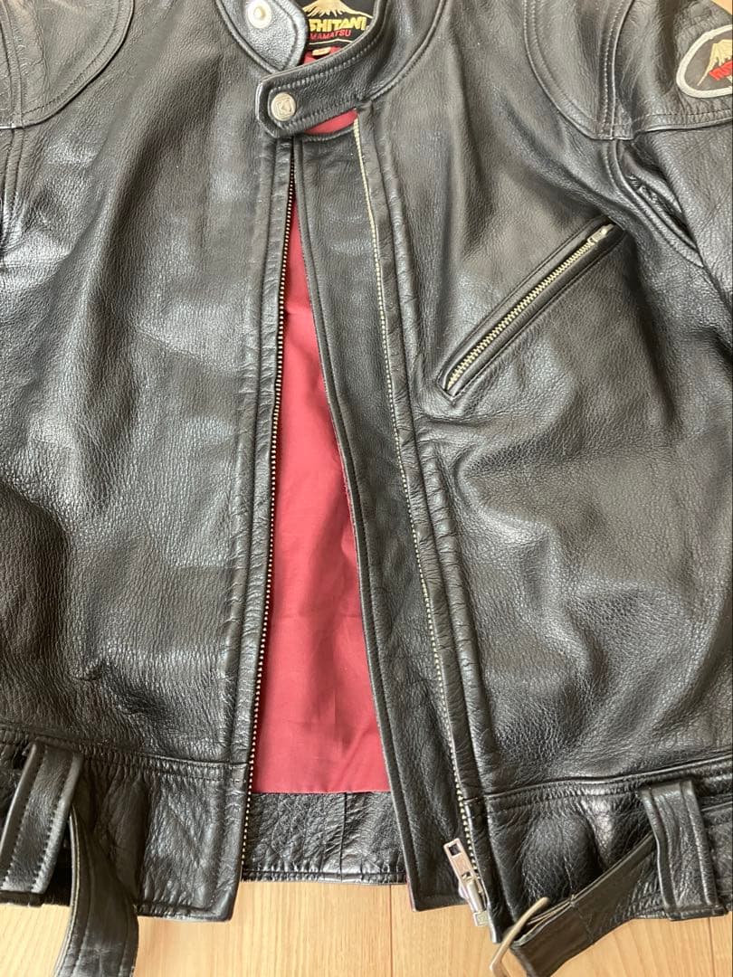 クシタニ　レザーシングルジャケット