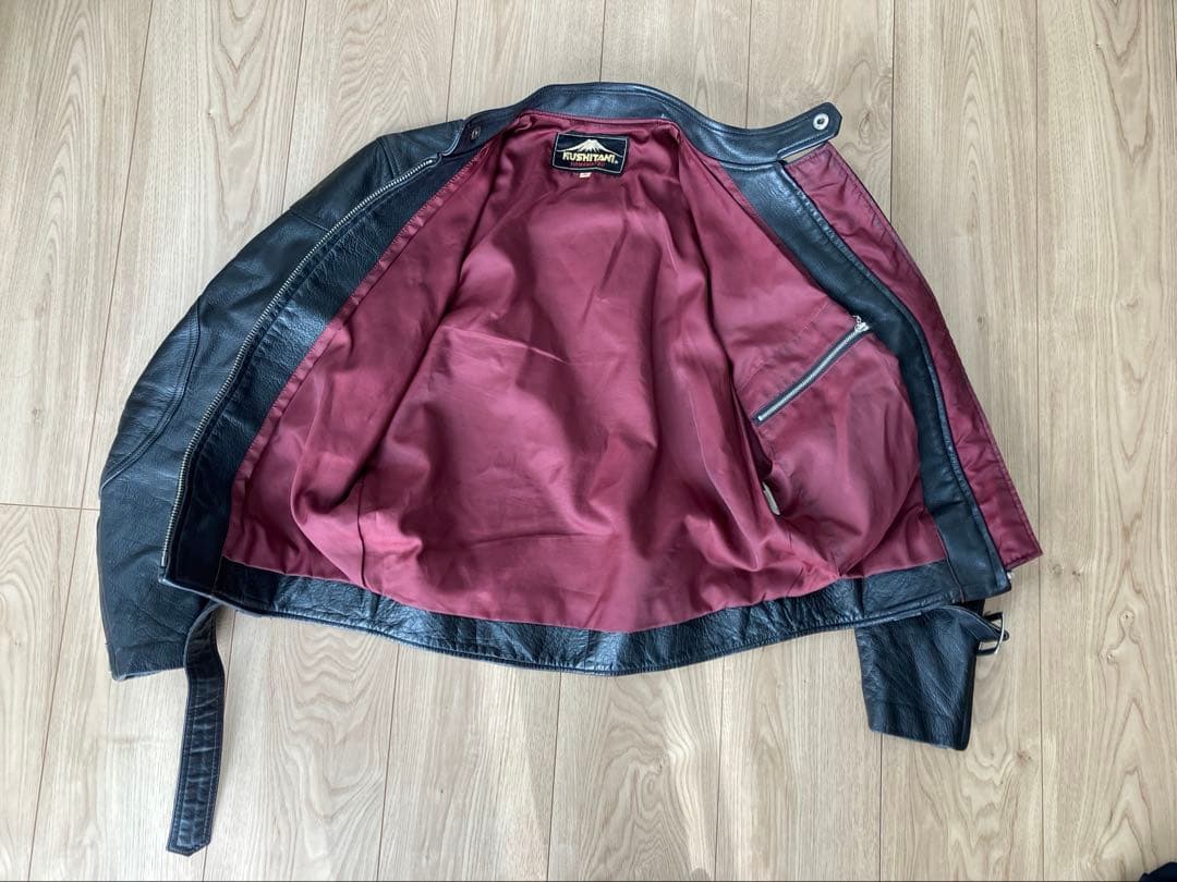 クシタニ　レザーシングルジャケット