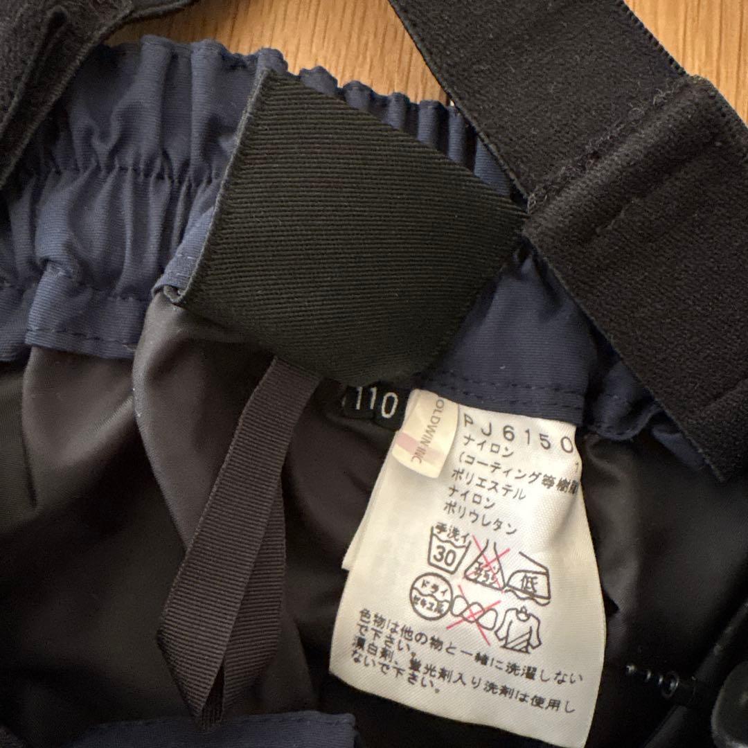 未使用ノースフェイス　スノーウエア　スノーボードウエア　110センチスノーパンツ