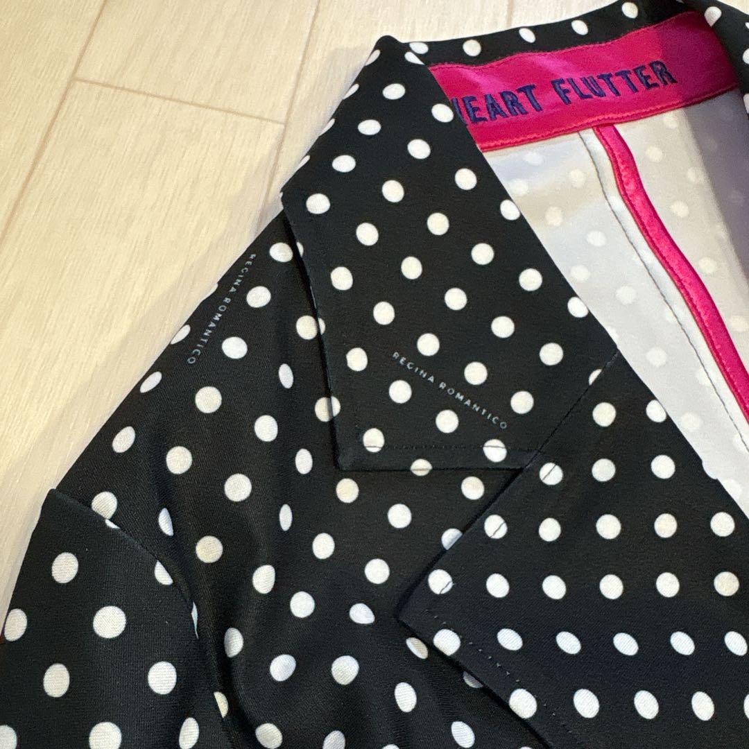 美品 25SS レジーナロマンティコ ドットジャケット パールボタン 36