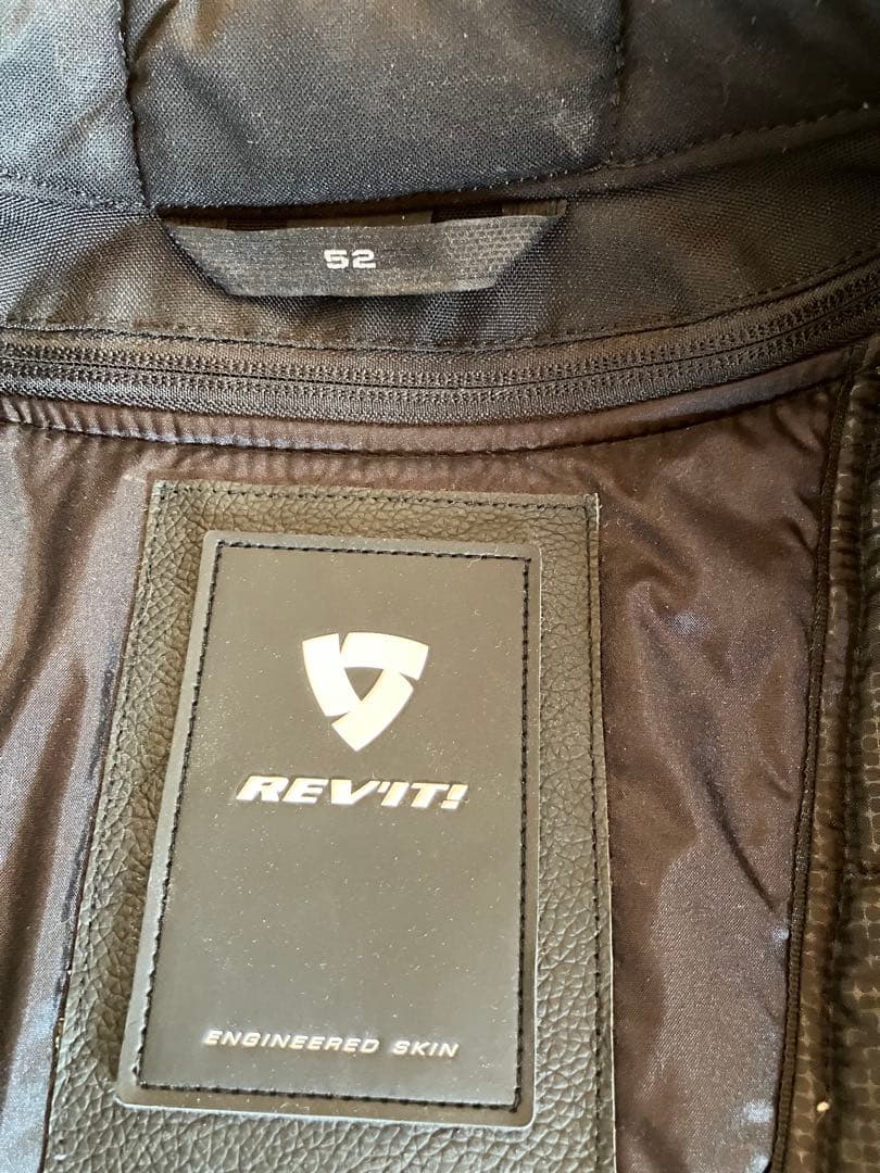 REV'IT! ブラック革ツナギ