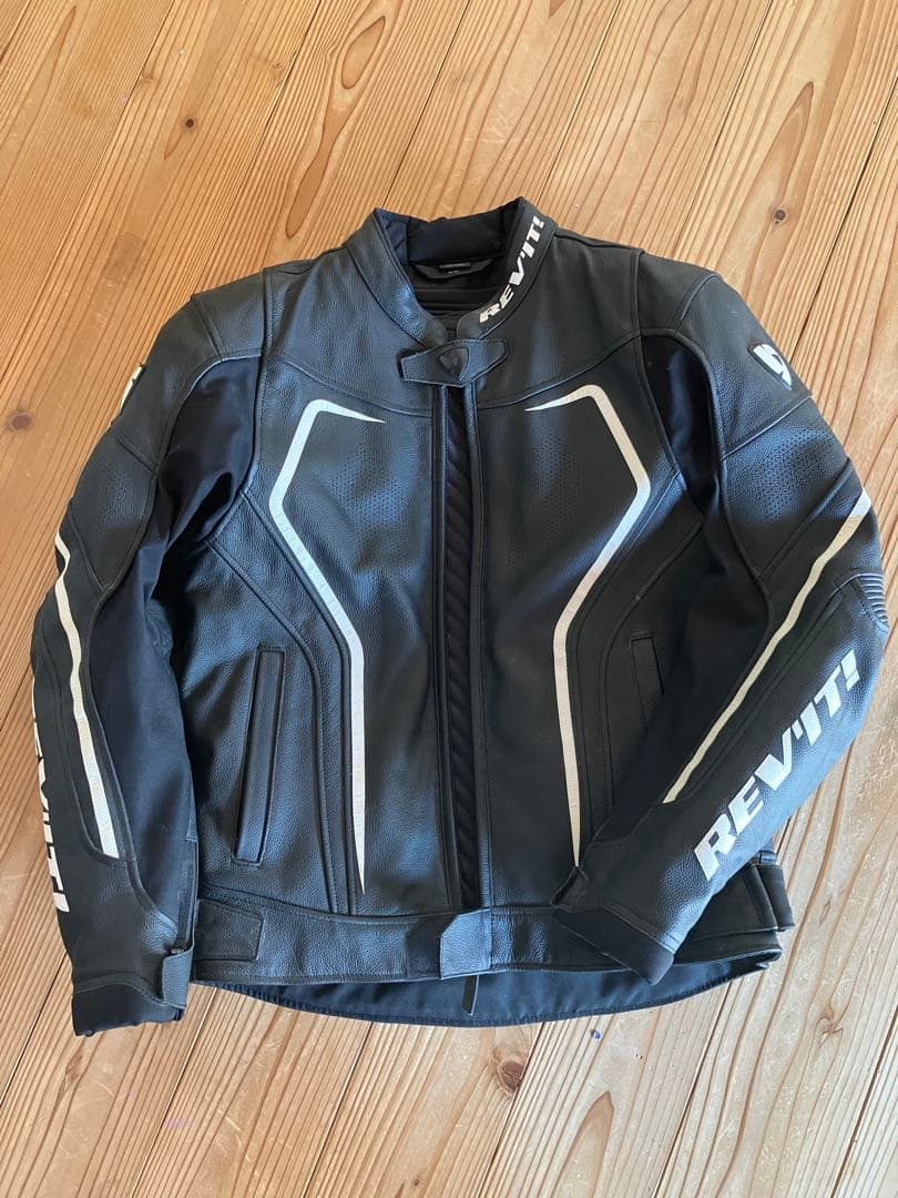 REV'IT! ブラック革ツナギ