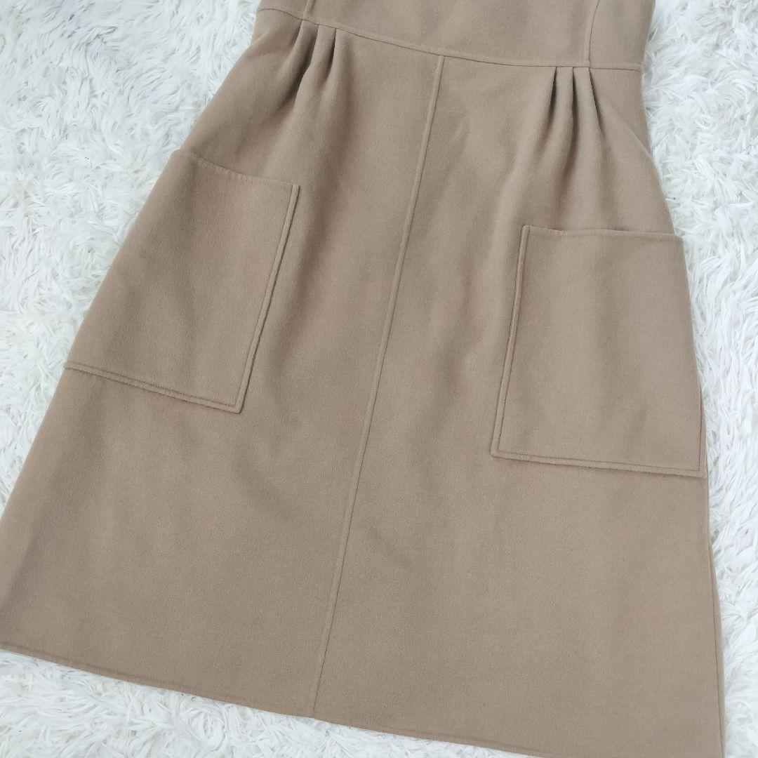 FOXEY フォクシー 上品カシミヤジャンパースカート 40 裏地レース