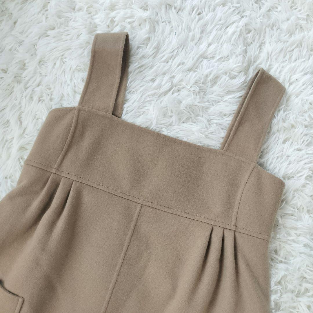 FOXEY フォクシー 上品カシミヤジャンパースカート 40 裏地レース