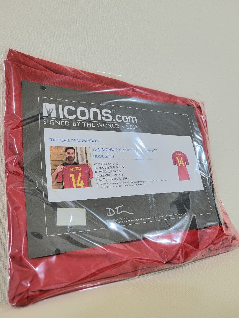 シャビ アロンソ スペイン代表 サイン ユニフォーム レアル マドリード 監督