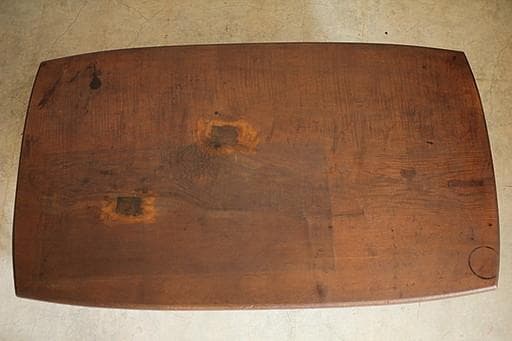 味のある木製の折り畳みテーブル　ちゃぶ台