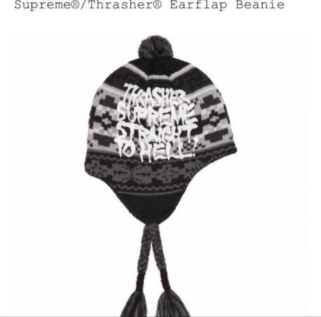 帽子 Supreme Thrasher Earflap Beanie black
