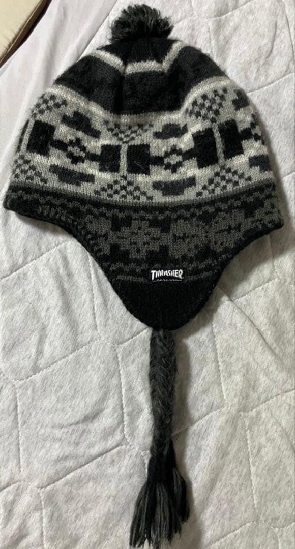 帽子 Supreme Thrasher Earflap Beanie black