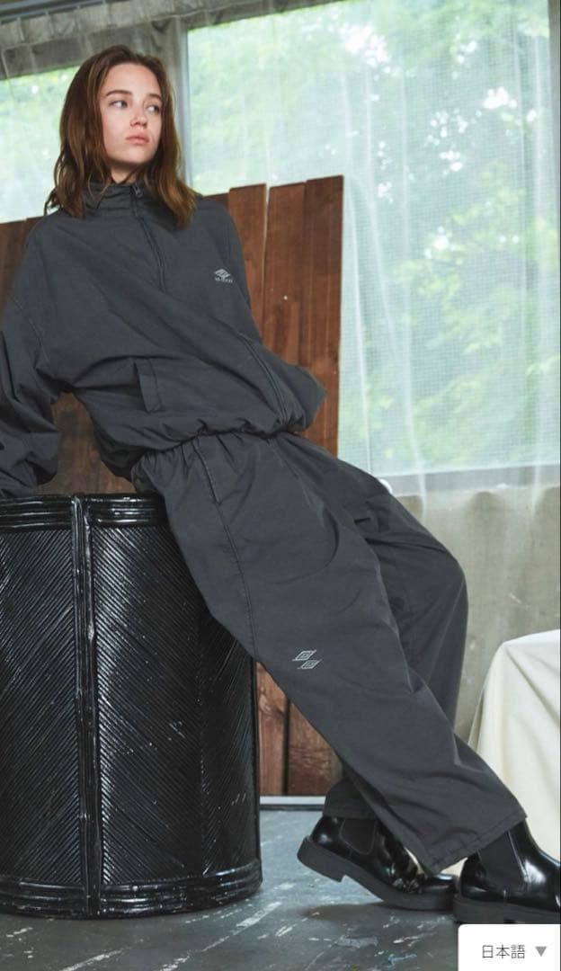 UMBRO×OPENING ACT　セットアップ　フェードブラック　Mサイズ