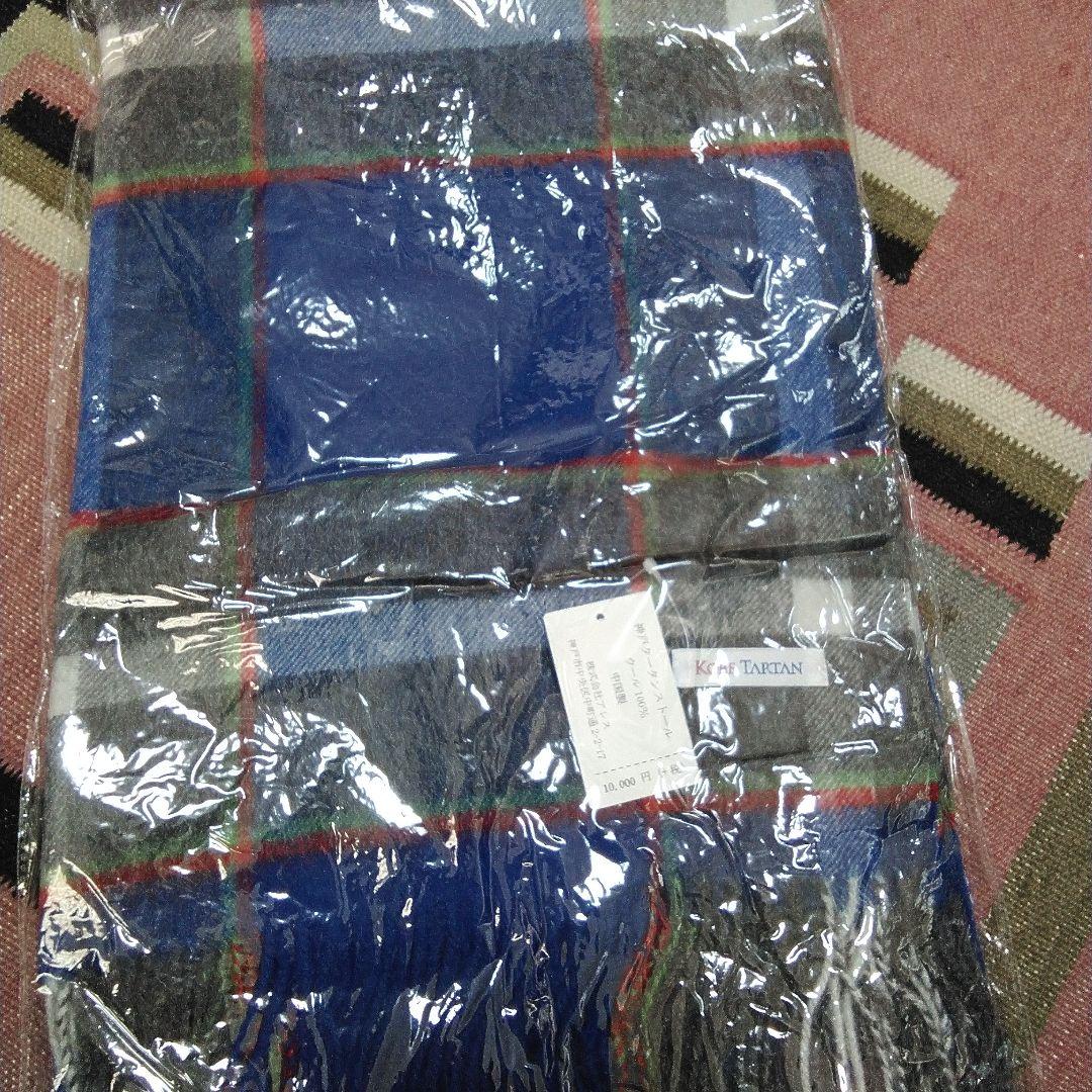 KOBE TARTAN チェック　ウール　ストール