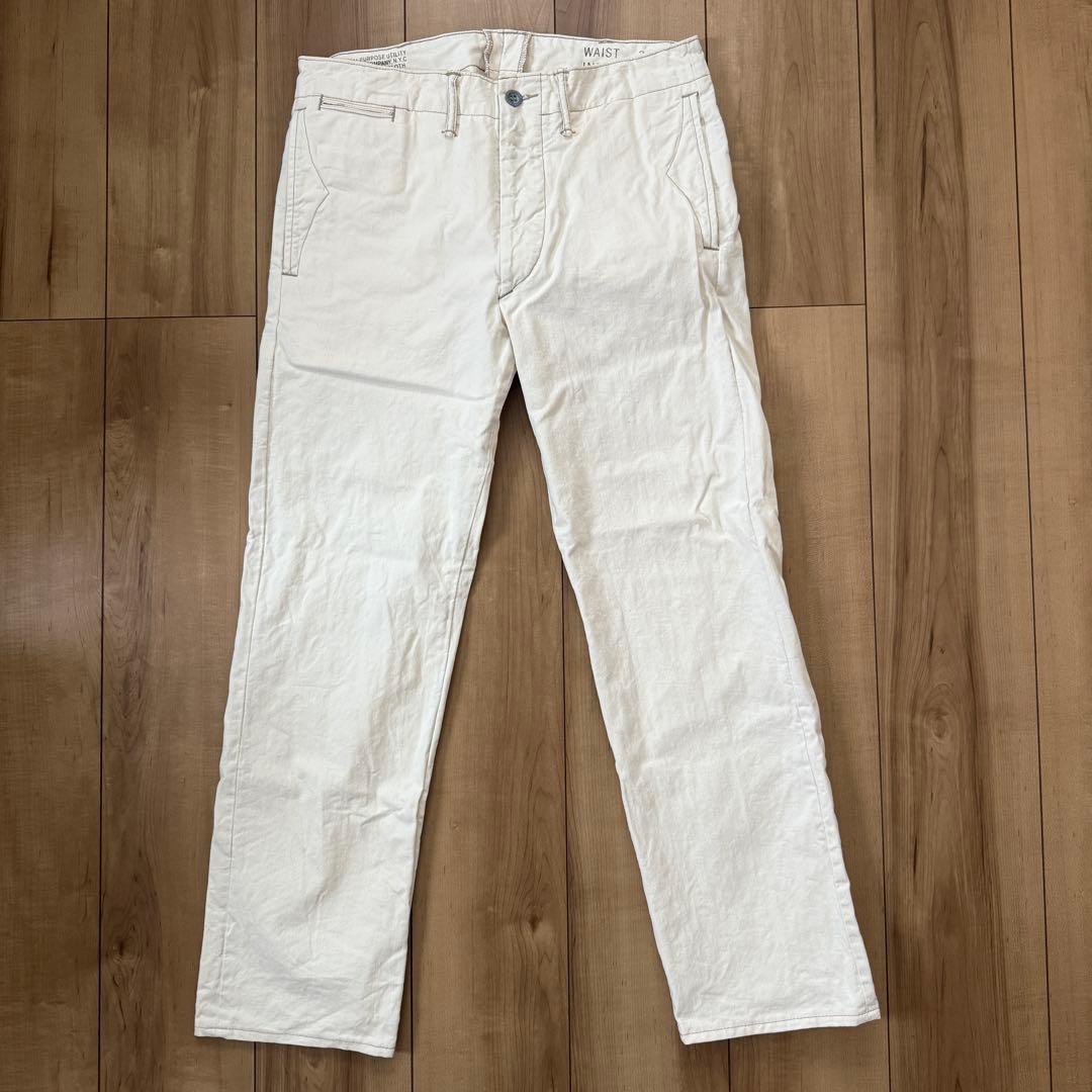 Double RL ミリタリー トラウザーズ パンツ 白系 31 30 RRL