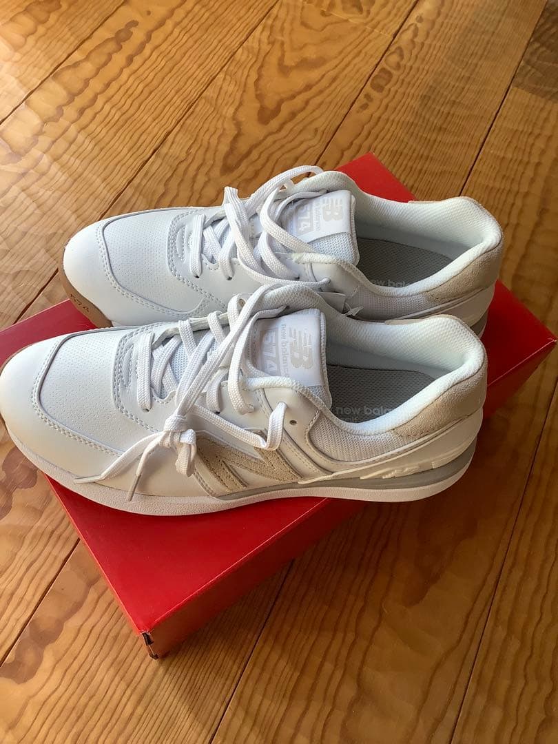 【未使用】 New Balance 574 GREENS V2 White D