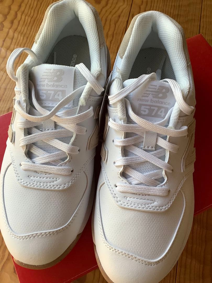 【未使用】 New Balance 574 GREENS V2 White D