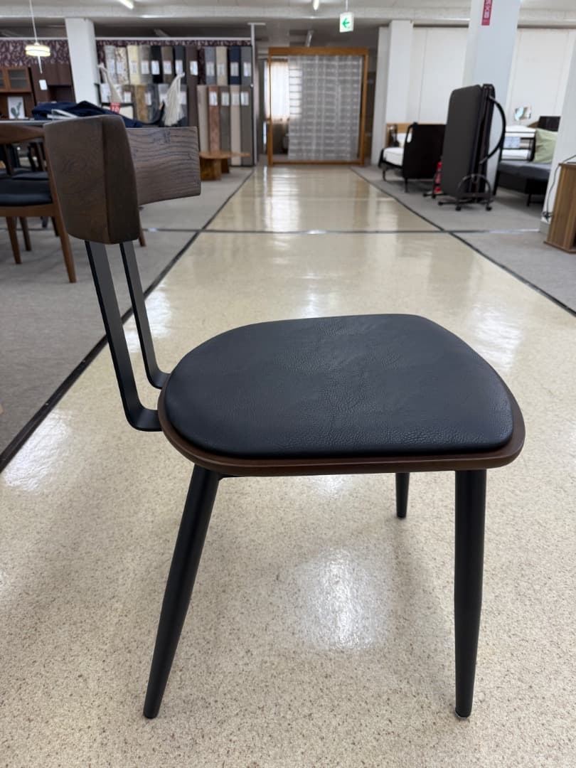 木製ダイニングチェア 黒