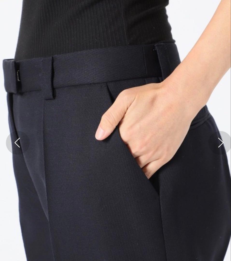 slim flareパンツ 38 ネイビー　ドゥーズィエムクラス