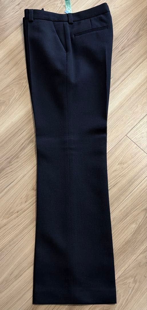 slim flareパンツ 38 ネイビー　ドゥーズィエムクラス