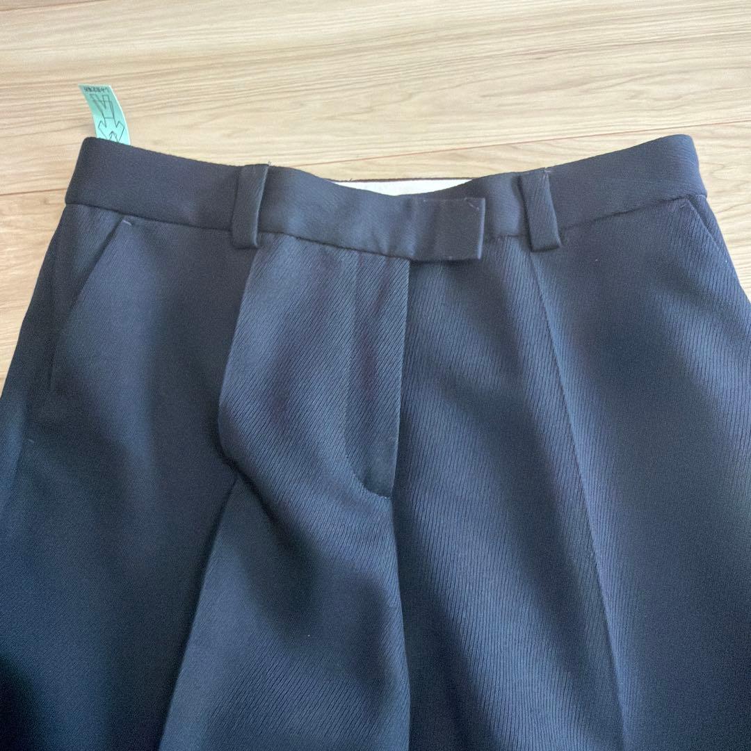 slim flareパンツ 38 ネイビー　ドゥーズィエムクラス