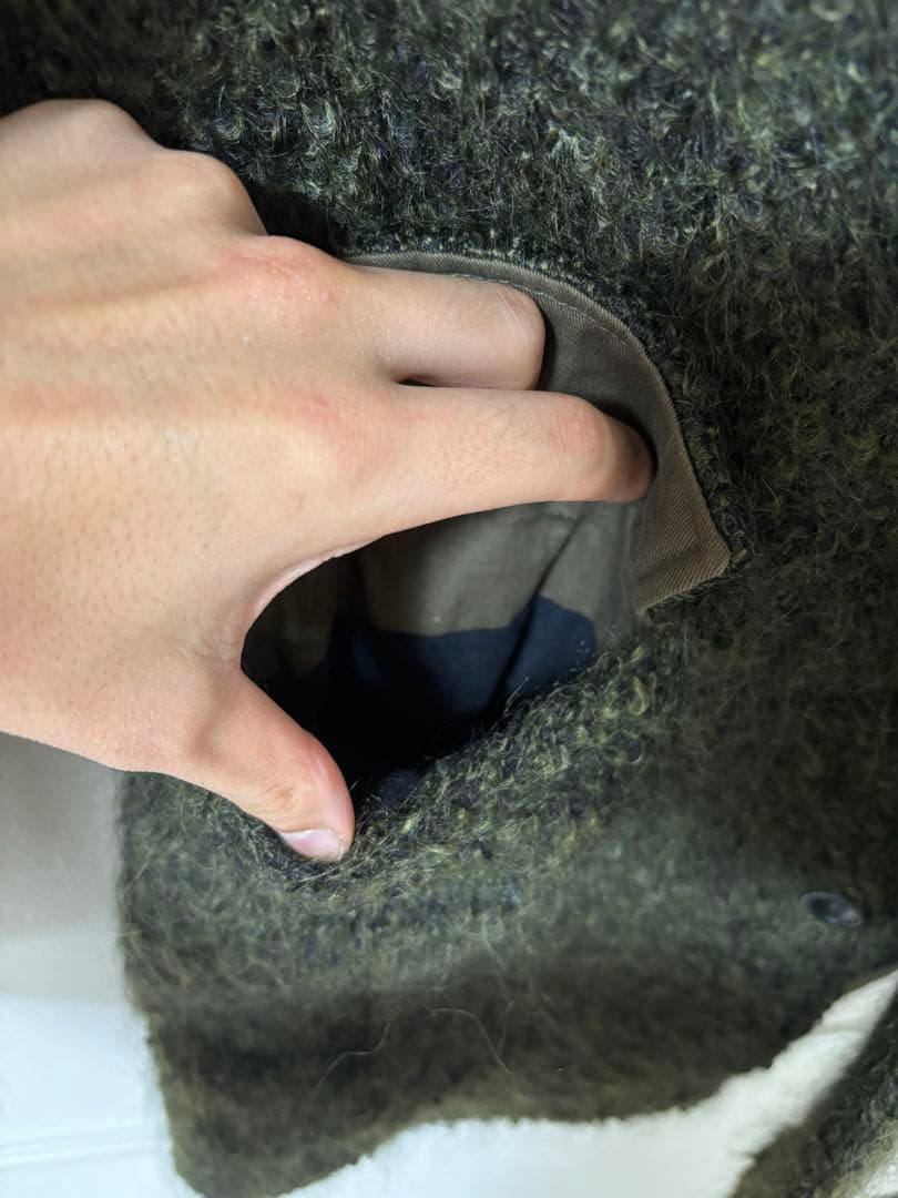 swiss chriss　イタリア製ウールチェスターコート