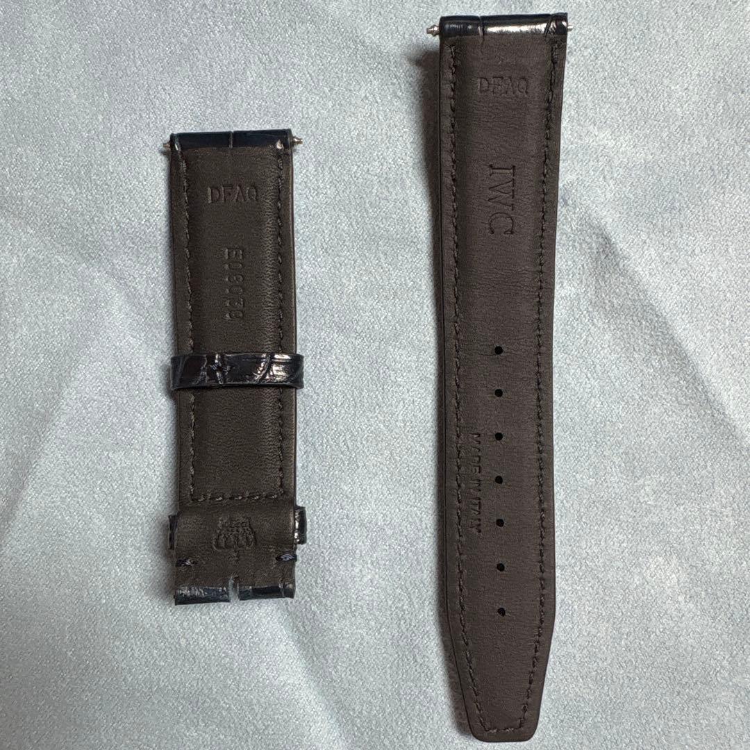 IWC ポルトギーゼ用　純正クロコダイルレザーベルト