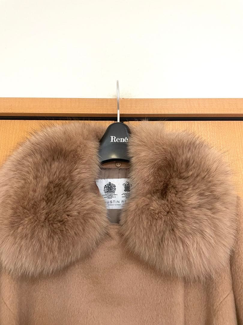 0*1様 オースチンリード　フォックスファー付きロングコート