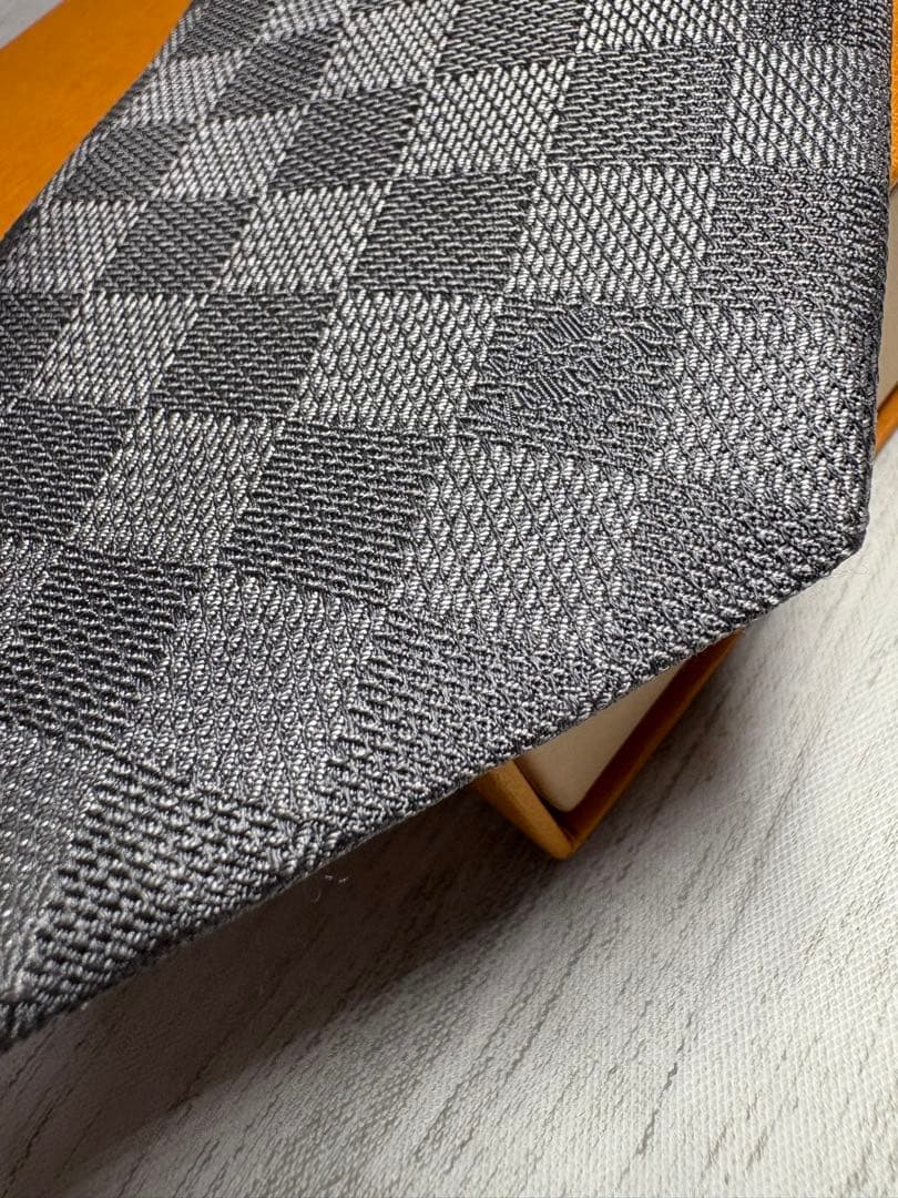 限定値下】極美品 LOUIS VUITTON ルイヴィトン ネクタイ ダミエ 8