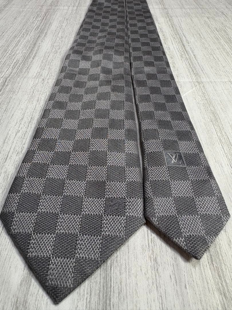 限定値下】極美品 LOUIS VUITTON ルイヴィトン ネクタイ ダミエ 8