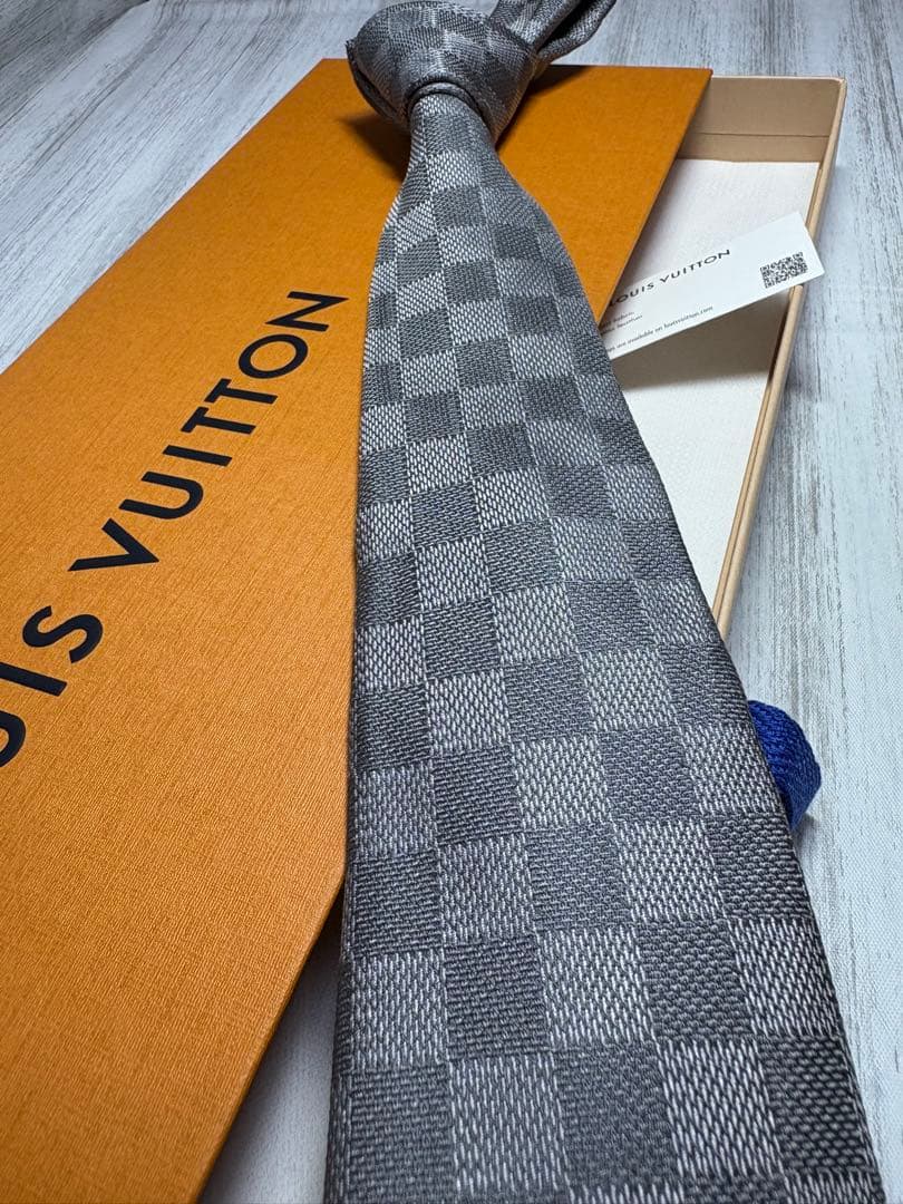 限定値下】極美品 LOUIS VUITTON ルイヴィトン ネクタイ ダミエ 8