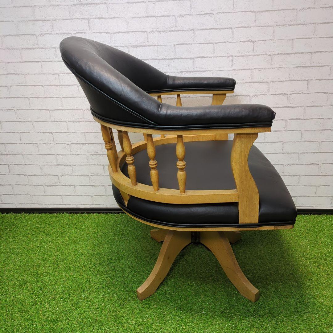 【良品】ドクターチェア　アンティーク　Dr.chair 回転椅子　大正　古木