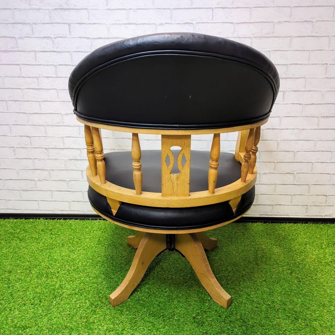 【良品】ドクターチェア　アンティーク　Dr.chair 回転椅子　大正　古木
