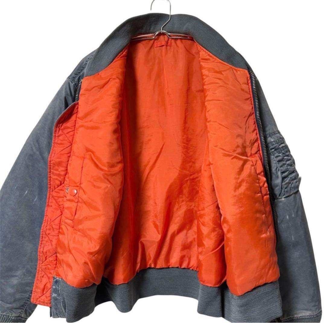 80s OLD UNIQLO MA-1 フライトジャケット ユニクロ 緑タグ