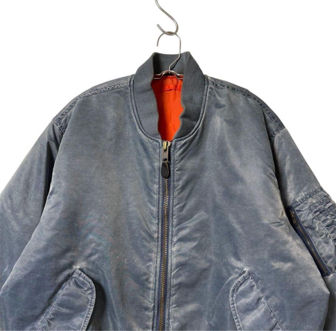 80s OLD UNIQLO MA-1 フライトジャケット ユニクロ 緑タグ