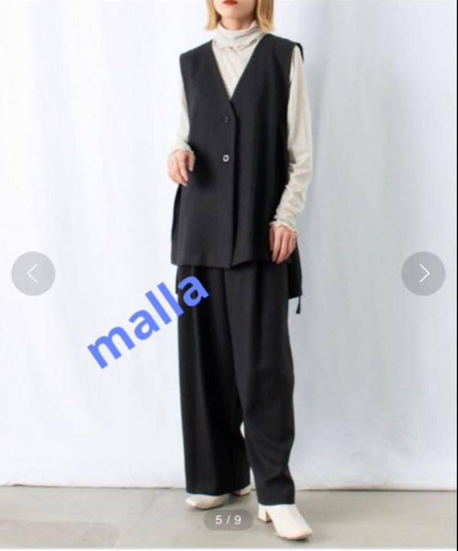 malla 【セットアップ対応】カルゼサイドベルトジレベスト