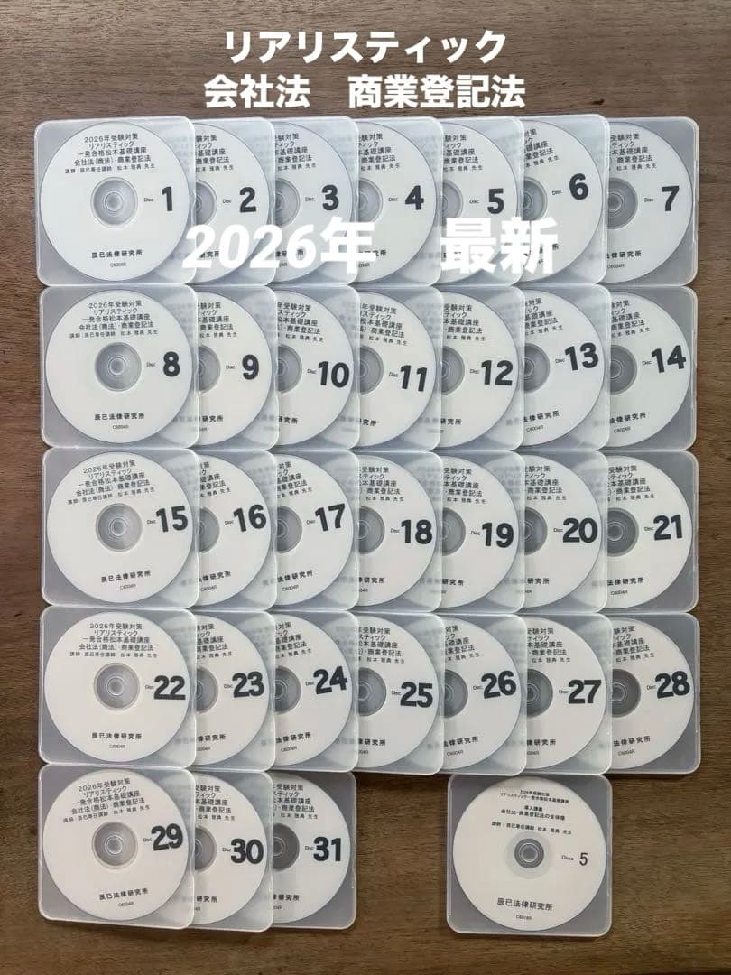 【最新】2026年司法書士試験　リアリスティック　会社法・商業登記法DVD