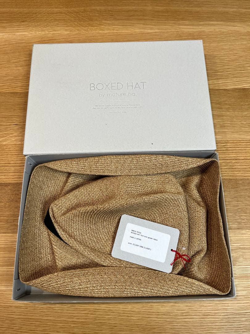 マチュアーハ　mature ha.BOXED HAT 11cm brim