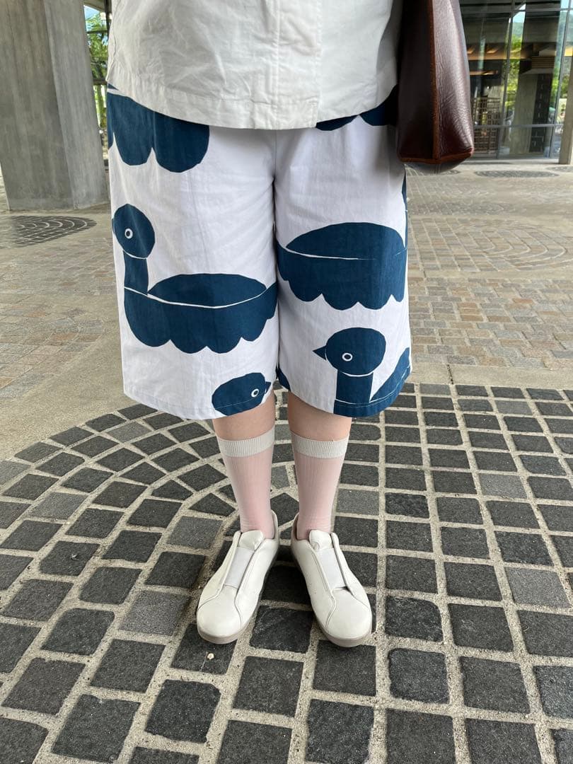 24ss ミナペルホネン　sea bird シーバードハーフパンツ