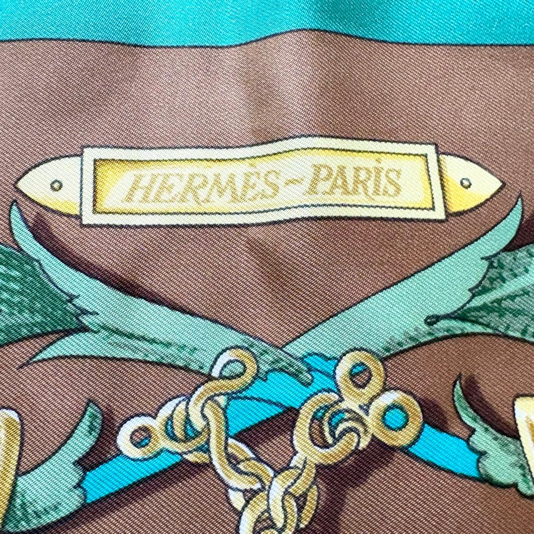 HERMES エルメス カレ90 スカーフ　LE MORS 馬具