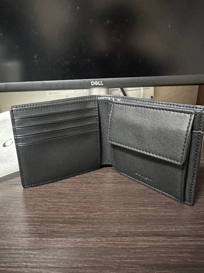 新品 COACH ウォレット シグネチャーキャンバス 二つ折り財布
